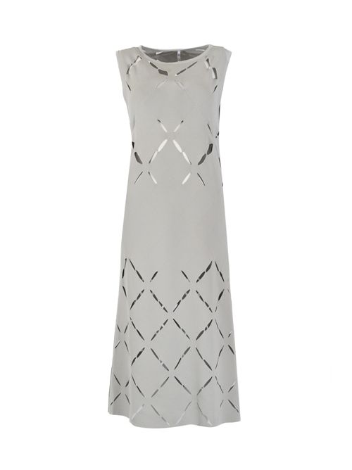 Abito Ruby in in vosa stratch con tagli laser Liviana Conti | F6SA92X50-1